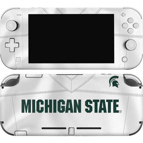 Michigan State University White Jersey Nintendo Switch Lite Skin